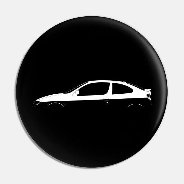 Renault Megane Coupe Silhouette Pin by Car-Silhouettes