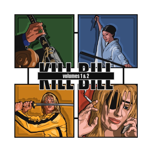 Kill Bill Panels (with Title) by SpareFilm