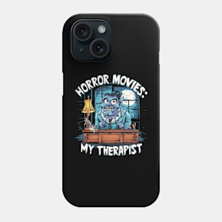 Horror Movie Therapy Halloween Fans Costume Movies Created Phone Case