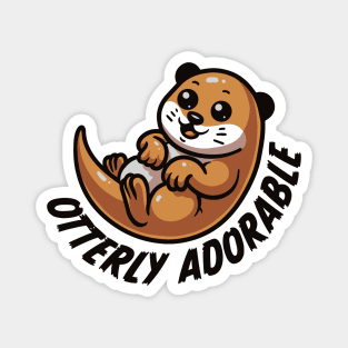 Cute Kawaii Otter Otterly Adorable Magnet