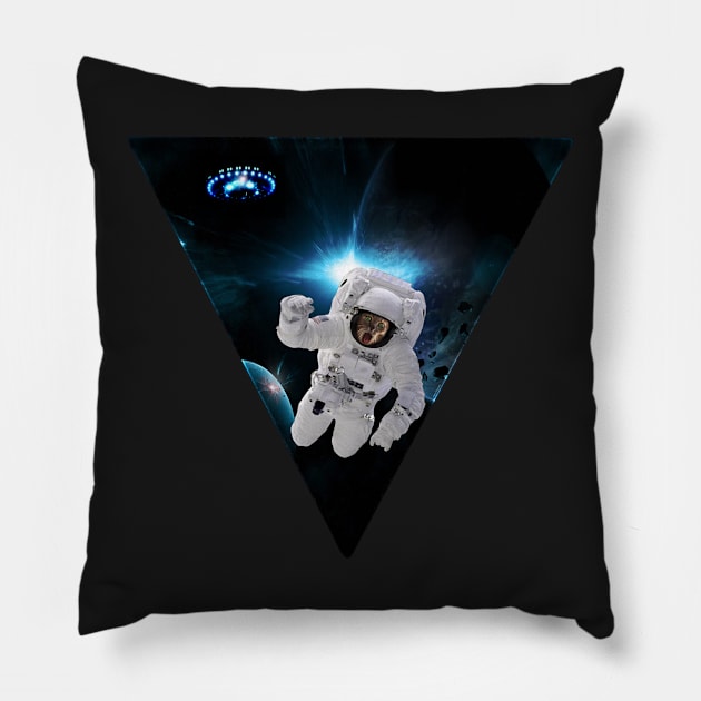 Captain KitKat Lost in Space Pillow by Ratherkool