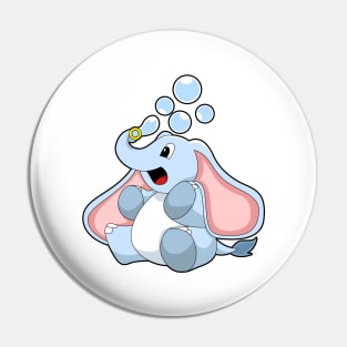 Elephant with Water bubbles Pin