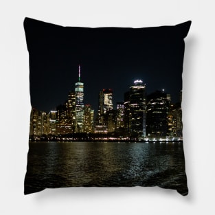 NYC Skyline at Night (2022) Pillow