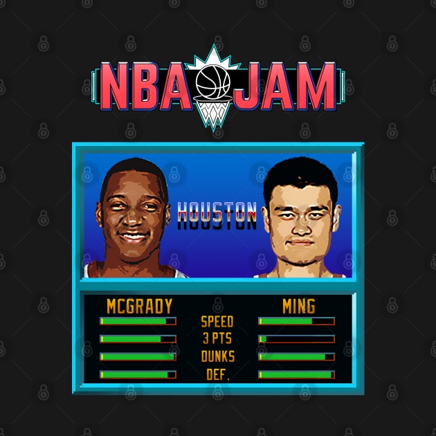 NBA JAM - TMAC and YAO by Buff Geeks Art