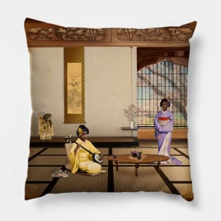 The Black Geishas Pillow