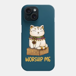 Egyptian Cat God Bastet Worship Me Phone Case