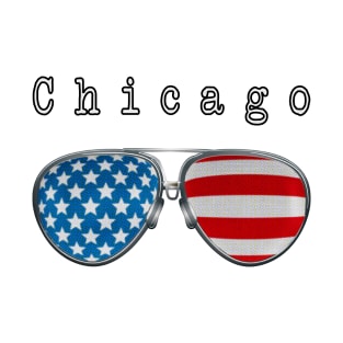 AMERICA PILOT GLASSES CHICAGO T-Shirt