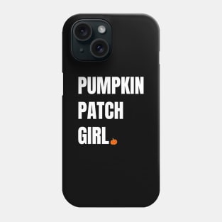 Pumpkin Patch Girl - Minimalist Design with a Pumpkin Phone Case