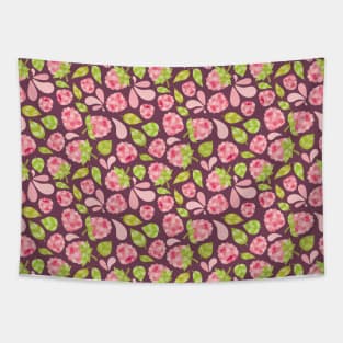 Raspberry Boom Seamless Surface Pattern Design Tapestry