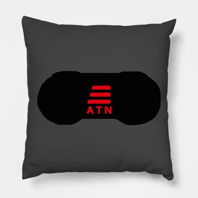 SuperATN Abbreviated in Black Pillow by All Things Nintendo