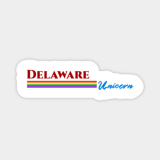 Delaware Unicorn Gift Magnet