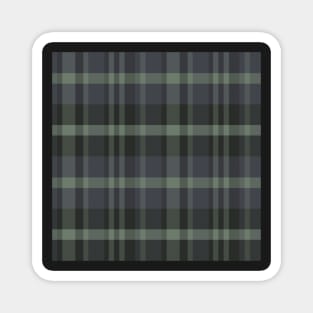 Grunge Aesthetic Iagan 1 Hand Drawn Textured Plaid Pattern Magnet