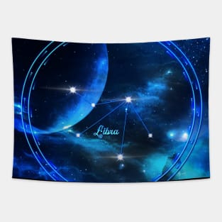 Zodiac constellation libra Tapestry