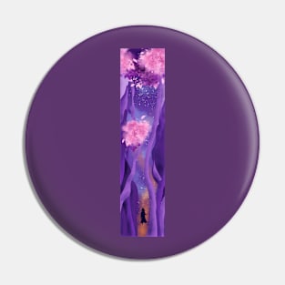 Girl on Path to the Stars Pin