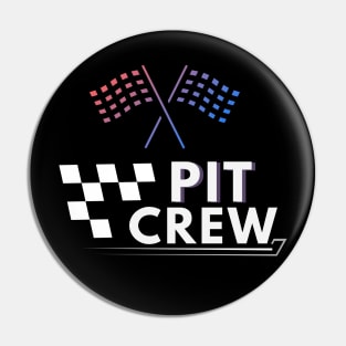 Pit Crew Race Car Parties Parents Pit Racing Drag Dress T-Shirt Pin