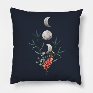 Floral Moon Pillow