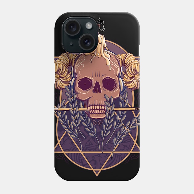 Candle on Skull Phone Case by asitha