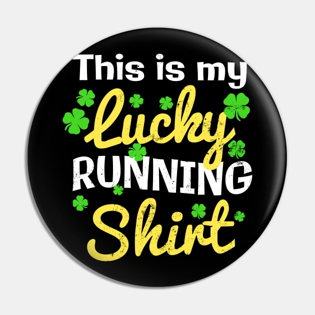 Shamrock Running Shirt | This Is My Lucky Running Gift Pin by Gawkclothing