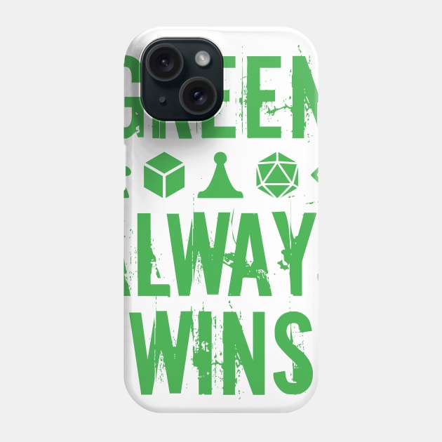 Green Always Wins Phone Case by WinCondition