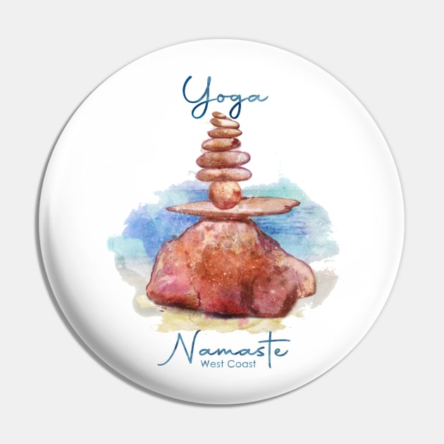 Yoga Rocks Pin by Mind's Edge Concepts