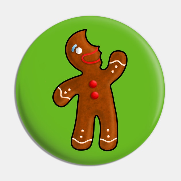 Ginger Bite Man Pin by cariespositodesign