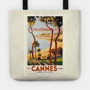 Cannes - Côte d'Azur France Vintage Poster 1935 Tote