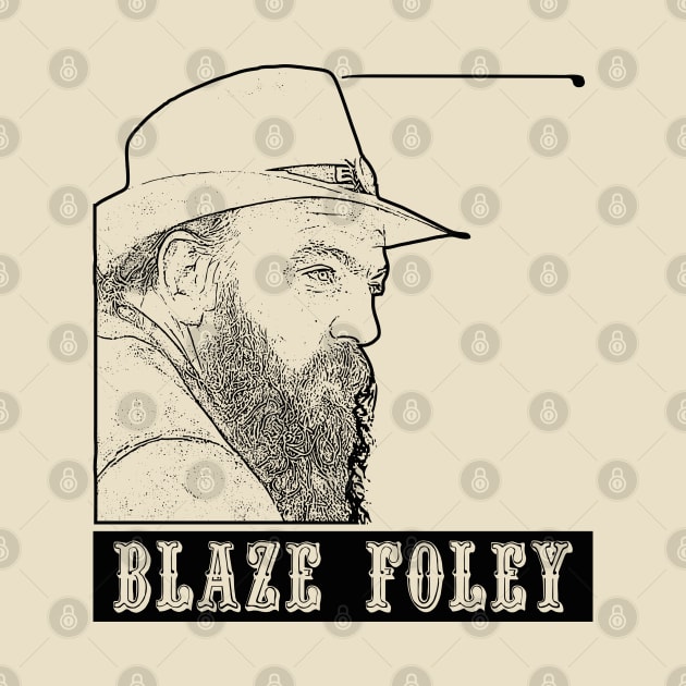 Blaze Foley // Black retro by Degiab