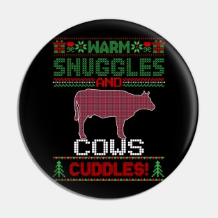 Funny Cow Ugly Christmas cow Pin