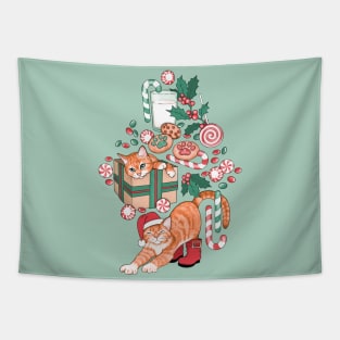 Meow-y Christmas Tapestry