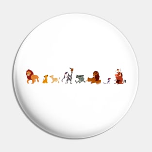 The Lion King Character Illustration Pin