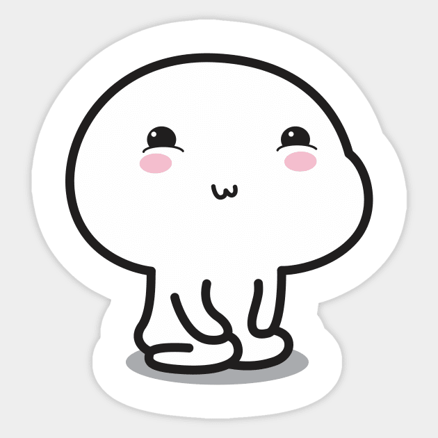 Cute kawaii face emoji - Cute Kawaii - Sticker | TeePublic