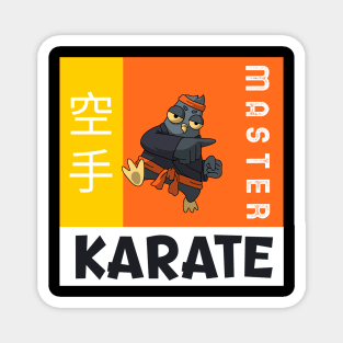 Karate Bird Magnet