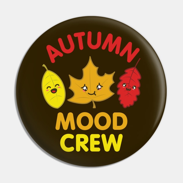 Autumn Mood Leaves Cute Crew Pin by W.Pyzel