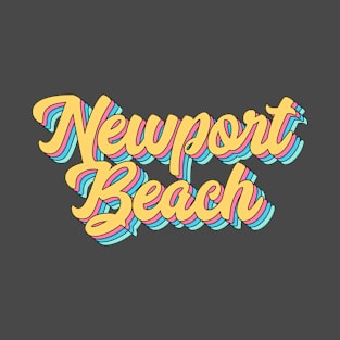 Newport Beach Retro Script T-Shirt