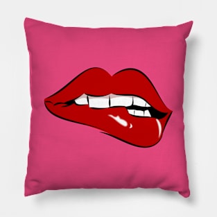Red Lips Pillow