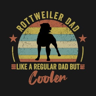 Rottweiler dad like a regular dad but cooler - funny gift for Rottweiler dog owner T-Shirt