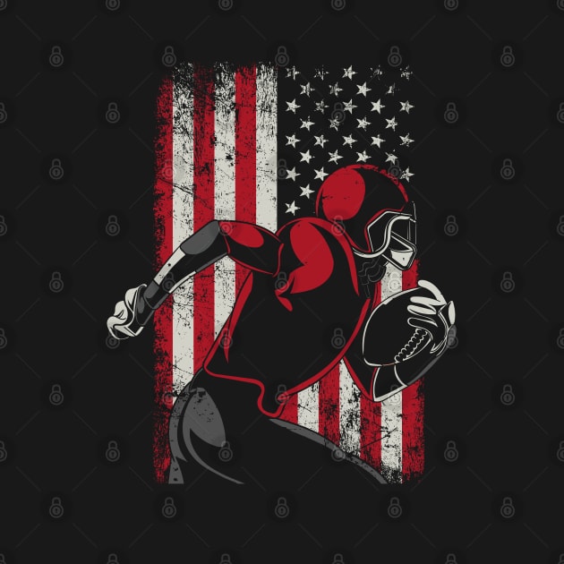 American Football USA Flag by ryanjaycruz