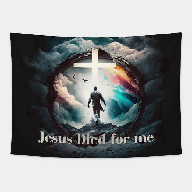 Jesus Died for Me John 3:16 V14 Tapestry by Family journey with God