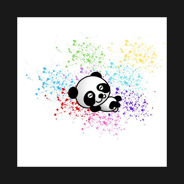 Relaxing Panda Bear by PedaDesign