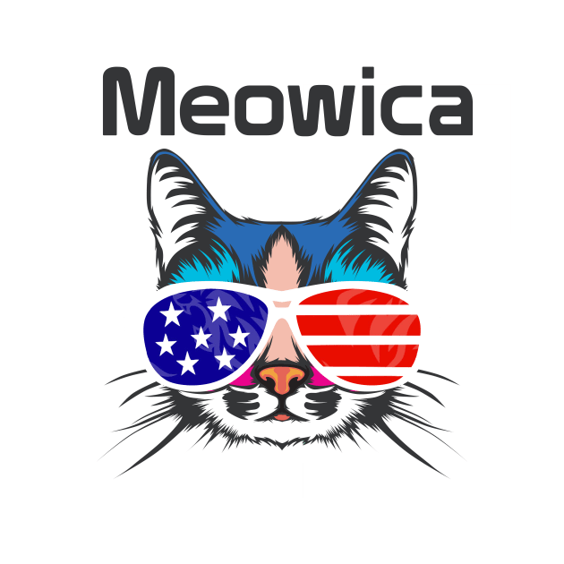 Meowica Shirt Patriotic Cat day by Superior T-Shirt