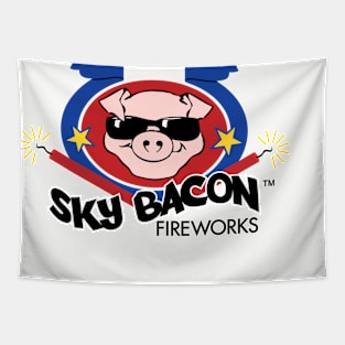 Sky Bacon Fireworks Tapestry