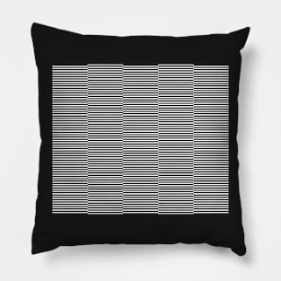 strips - black and white. Pillow