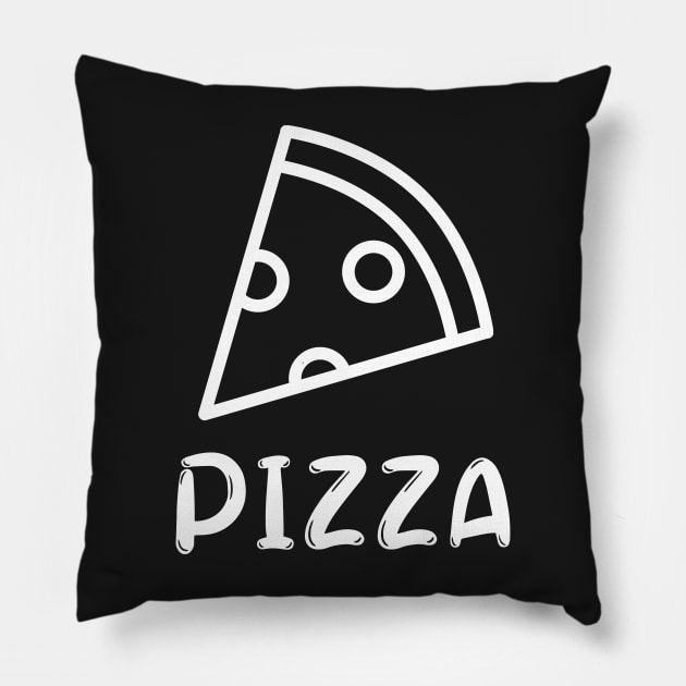 I Wonder If Pizza Thinks About Me Too Food Lover Pillow by Prossori