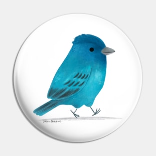 Indigo Bunting Bird Pin