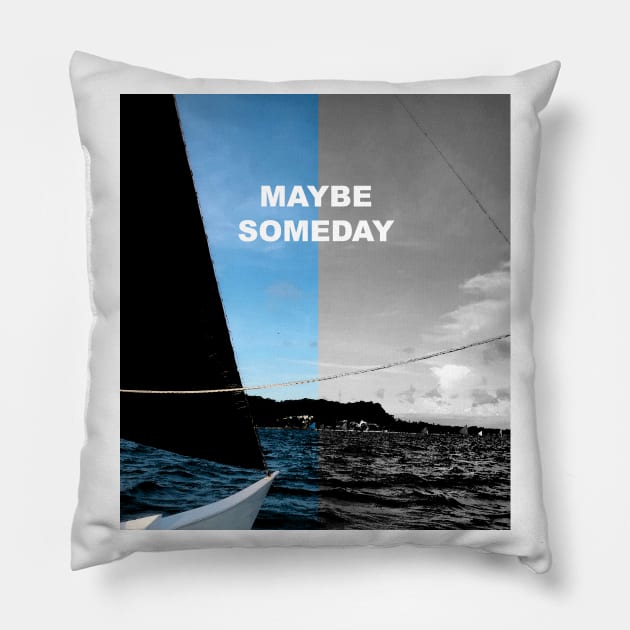 sea and yacht Pillow by maredesign90