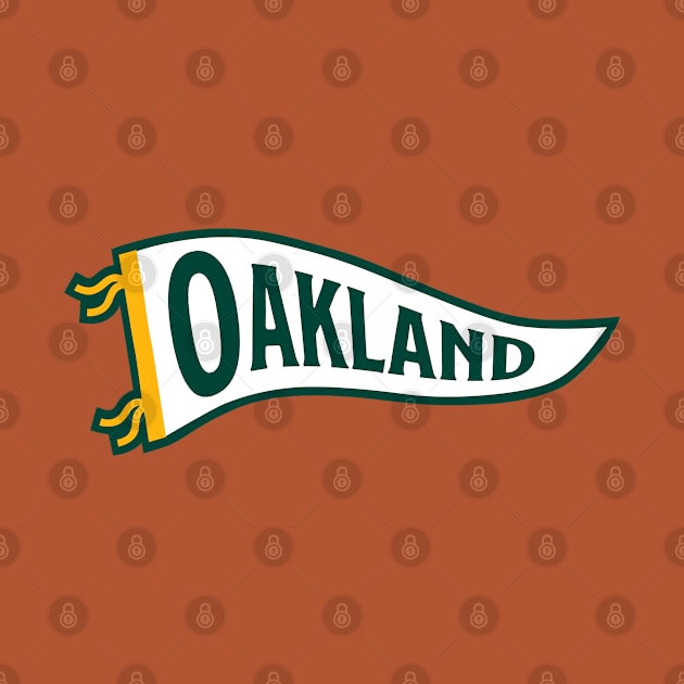 Oakland Pennant - Green by KFig21