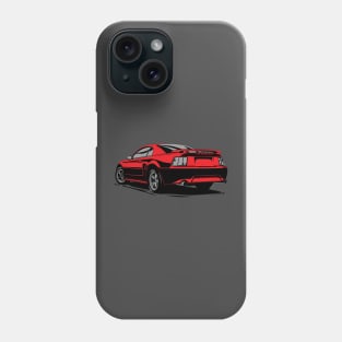 Ford Mustang foxbody pony GT illustration graphics Phone Case