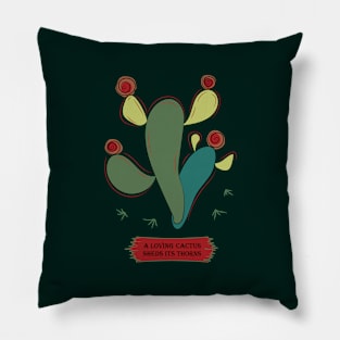 Bald cactus Pillow