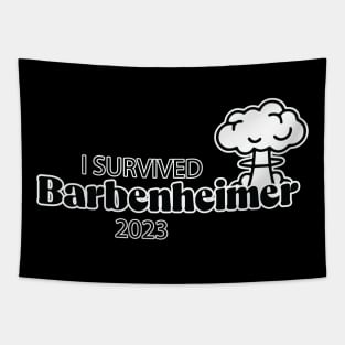 I Survived Barbenheimer 2023 Tapestry