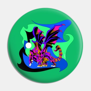 kaiju manticore ecopop monster art Pin